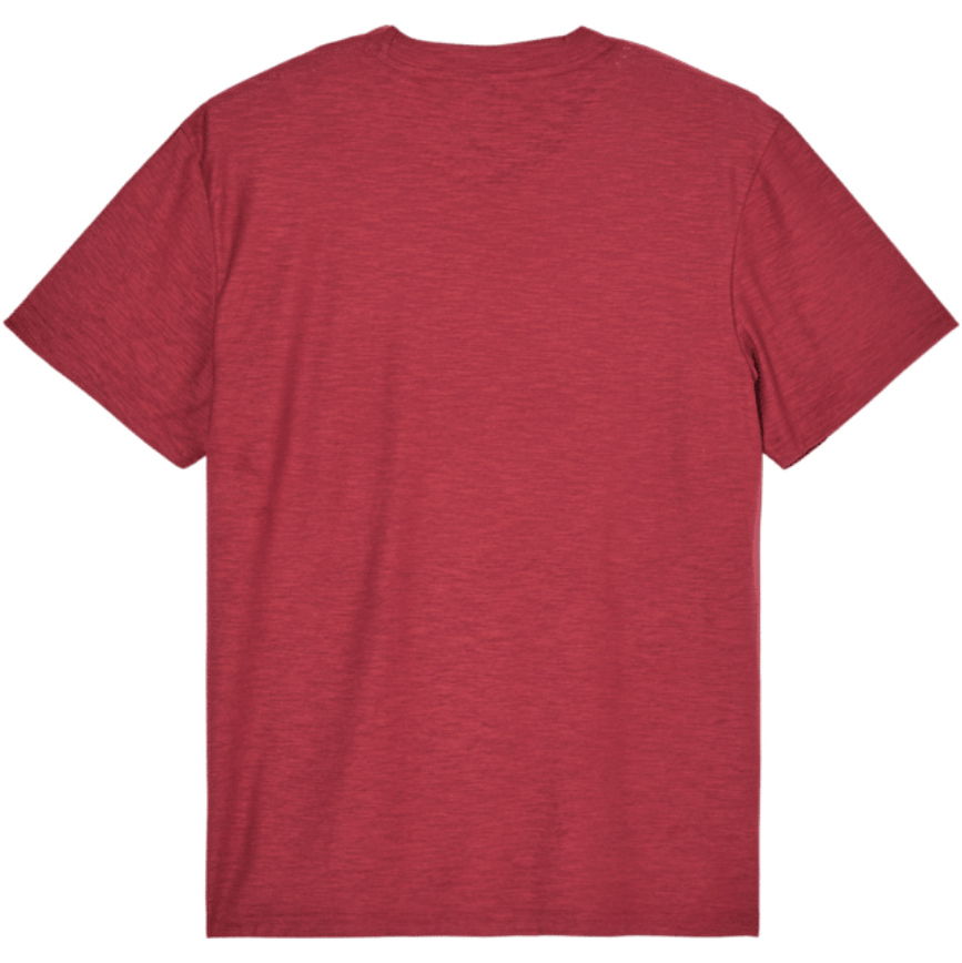 2026 Quiksilver Mens Slub Roundneck T-Shirt EQYKT04391 - Oxblood Red